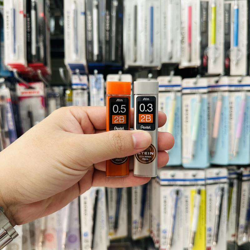 DA ĐEN Ruột Ngòi Chì Bấm 0.5 0.3mm Pentel
