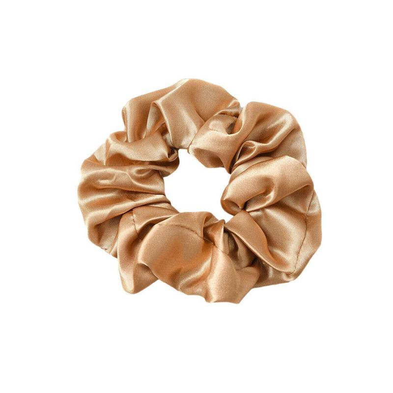 Product Introduction of Lotus Root Pink Dingbu Large Intestine Ring Hair Ring Color Solid Headwear Cloth Set Headstring O0J2 46