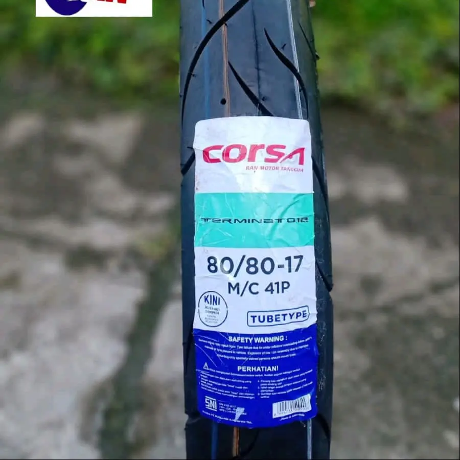 Ban Motor Corsa Terminator Ring 17 Tube Type 70/90-1780/80-1780/90-1790/80-17+ Donat Bukan Tubles Lebih Awet Tidak Licin - Motorcycle