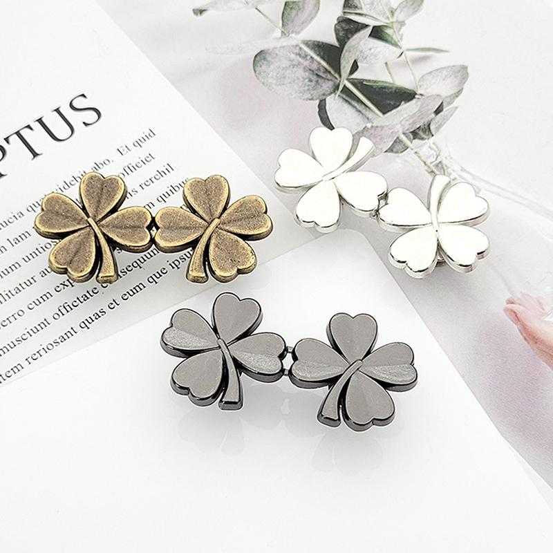 Product Introduction of 1PCS Four Leaf Clover Tightener Adjustable Waist Buckle For Jeans, No Sewing Required Button Adjuster For Pants And Skirts Waist 22