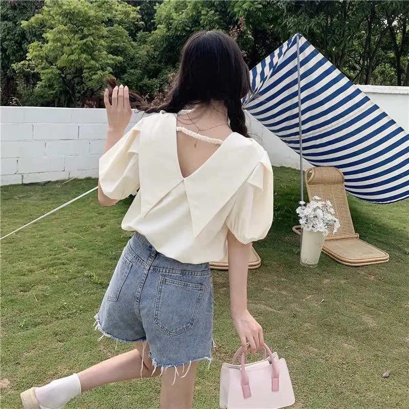 Áo sơ mi bigsize 60kg - 95kg kiểu nơ cổ dây lưng phù hợp mặc đi chơi du lịch 3