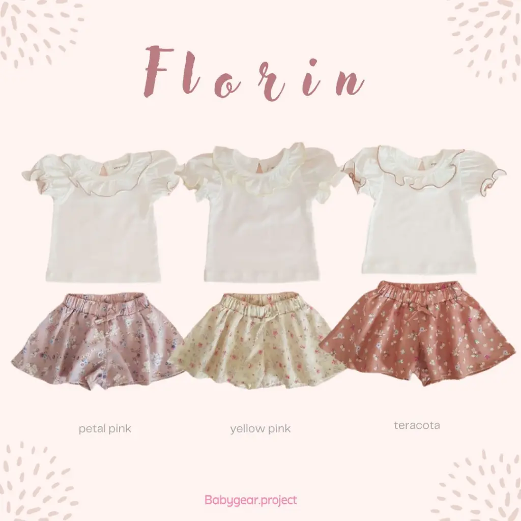 BABYGEAR.PROJECT - Florin Dress Set - Setelan anak Bayi dan Cewek