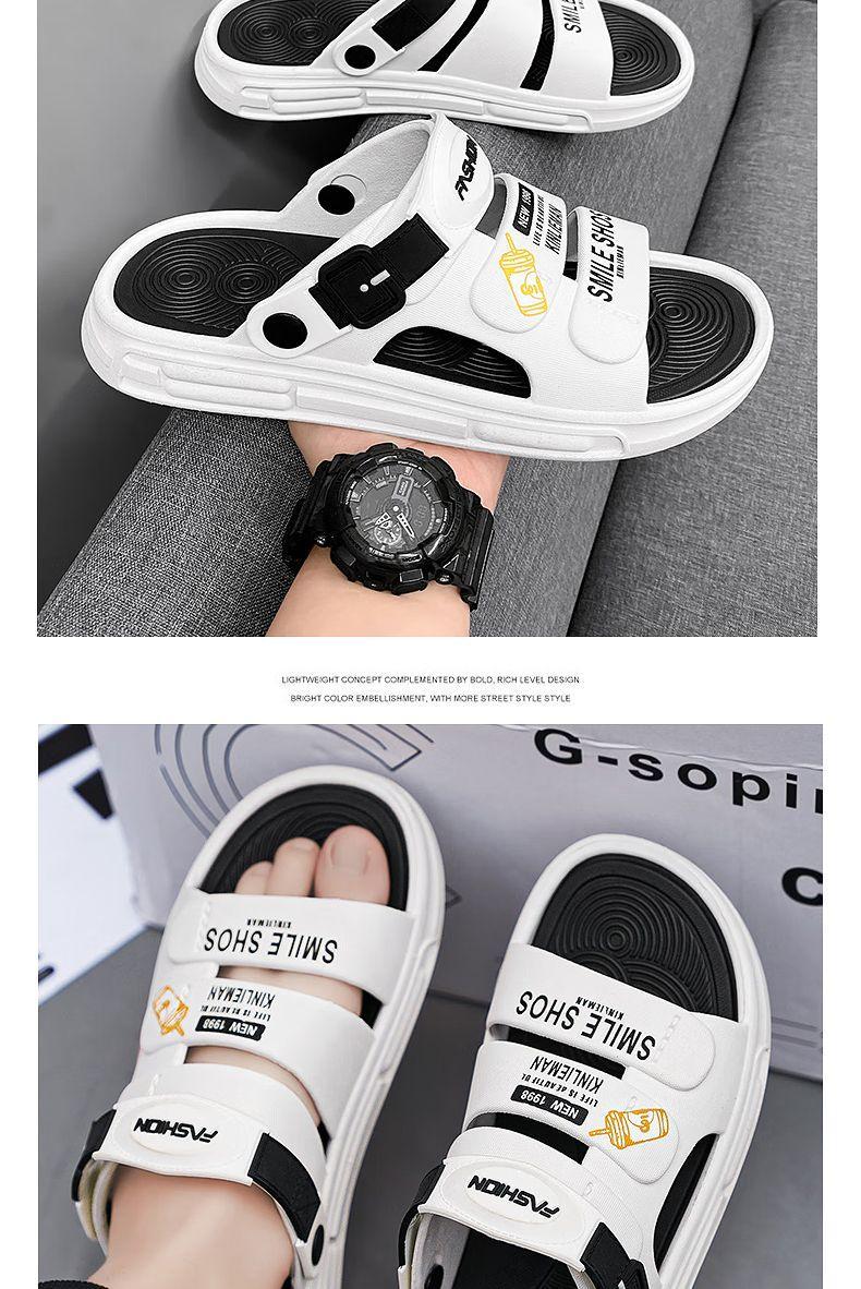 Sandal pria klasik Korea terbaru, bahan EVA, tahan aus dan lentur, tidak mudah berubah bentuk, harga terjangkau