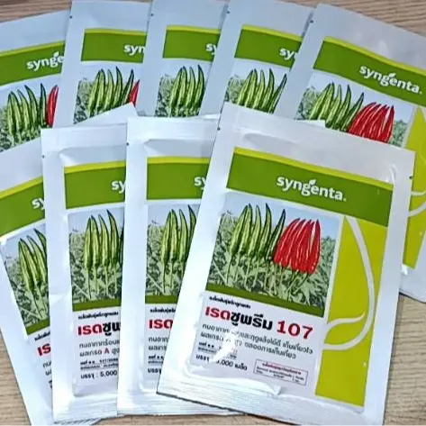 เรดซูพรีม 107 เมล็ดพันธุ์พริกสินค้าใหม่ พันธุ์ใหม่ ขนาด 5000 เมล็ด