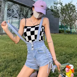 Overall jumpsuit celana pendek hotpants Wanita