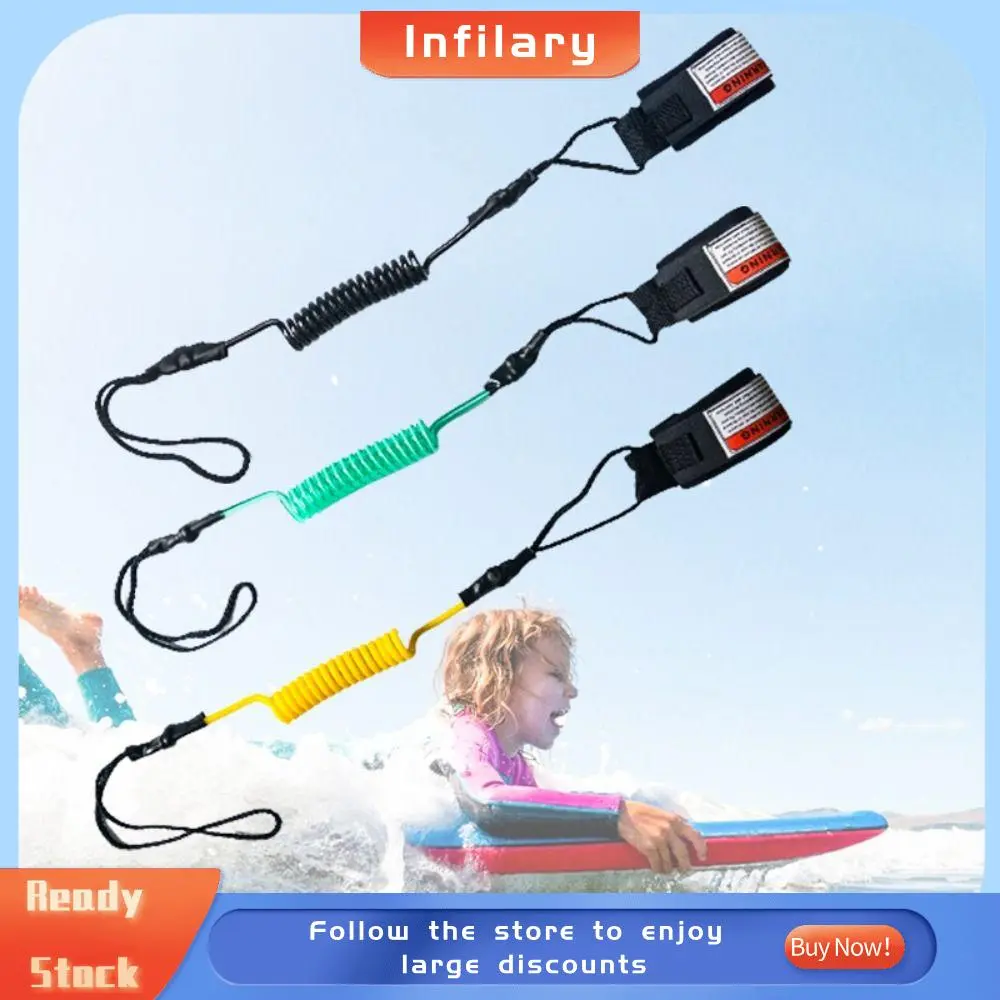 New TPU Surfing Safety Hand Rope Elastic Surfboard Surfing Kayak Boat Leash Rope Foot Leg Accessories 1.3m Surfboard Leash Leg Rope