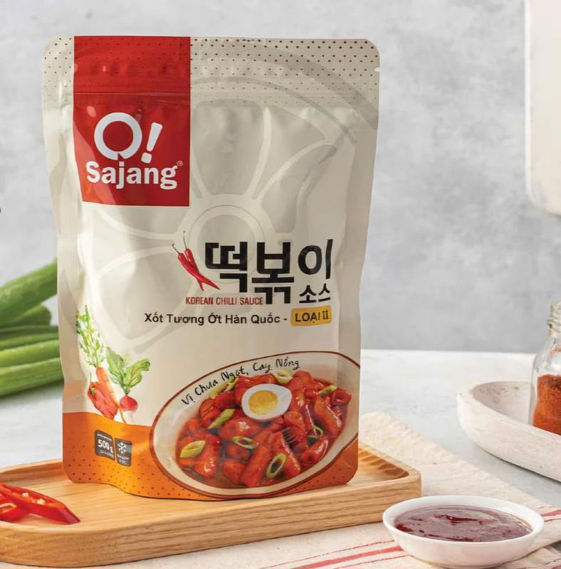 1Kg Sốt Tương ớt Nêm sẵn đậm vị S2_ Vị chua ngọt, cay nồng_sốt nấu topokki , mì cay,.. chuẩn vị Hàn _sốt tokbokki hàn quốc