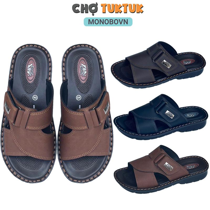 Dép Thái lan quai da đế cao su êm nhẹ Footniks FPU33 - 0916M Nam Quai Hậu DéP Đồng