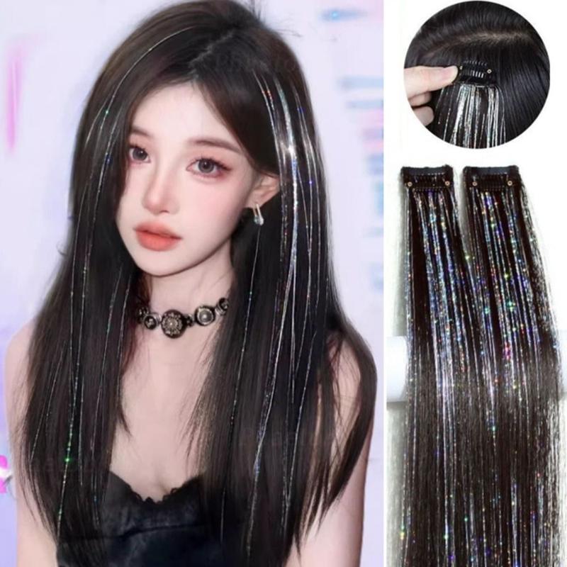 Dụng cụ bện tóc Dazzles Kim tuyến tóc lấp lánh Lấp lánh Phụ kiện đội đầu nữ Tóc…