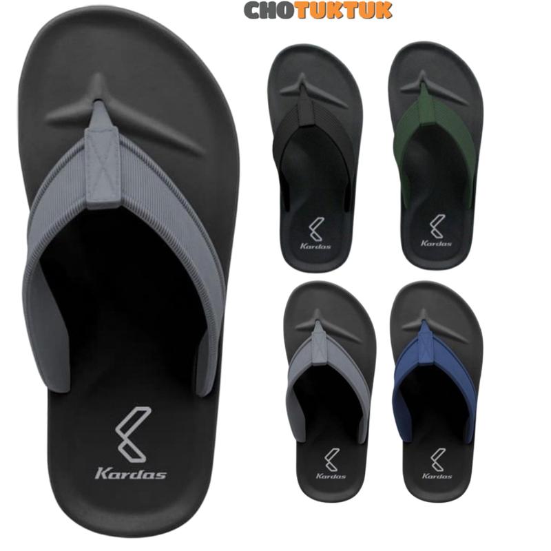 Dép Thái Lan nam quai xỏ ngón cao su chống trơn Kardas 3.3 Đế Bằng DéP Nhung Đồng