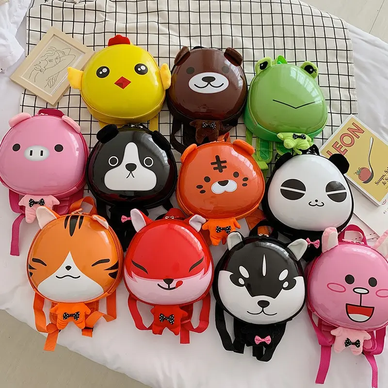 [FREESHIP] Cặp balo cho bé trai bé gái đi học mẫu giáo, hình các con vật ngộ nghĩnh đáng yêu, balo trứng