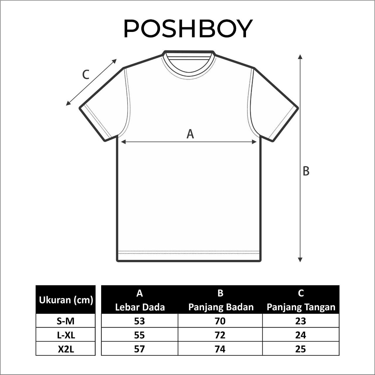 POSHBOY BUNDLING DUO T-Shirt Drop Needle Haneda Beige & Hirakawa Caramel POSHBOY BUNDLING DUO T-Shirt Drop Needle Haneda Beige & Hirakawa Caramel