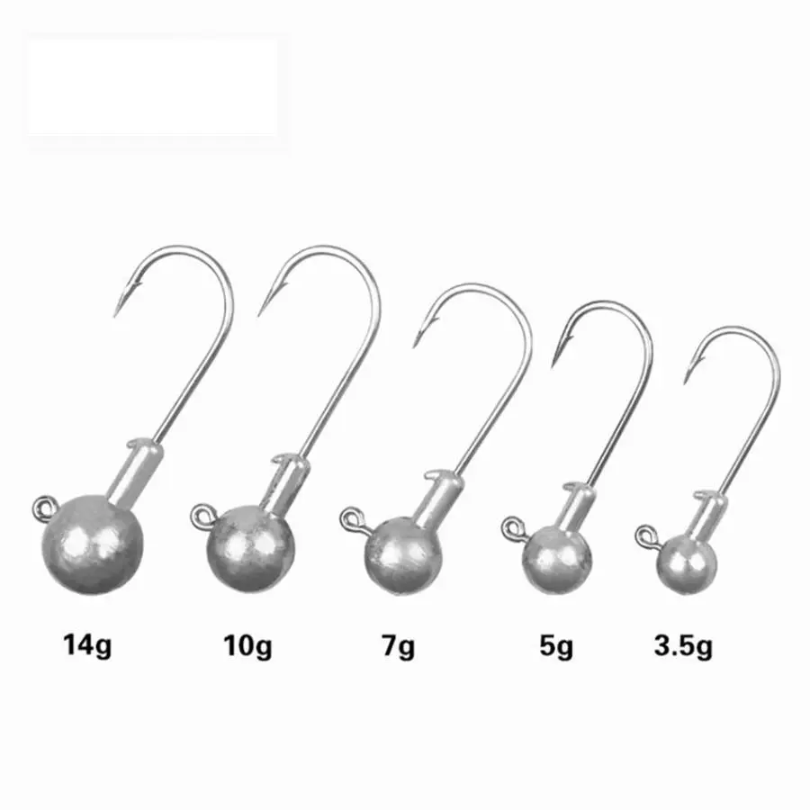 Fishing Lure Lead Hook (25pcs/box), Portable Fishing Bait Lead Hook, Soft Bait Hook, Outdoor Fishing Accessories