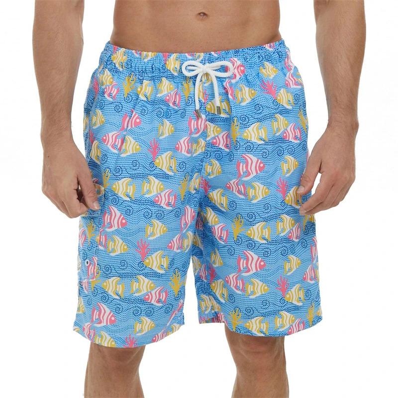 Product Introduction of Men Summer Board Shorts 3D Printed Beach Pants Swimsuit Woman 2023 New Swim Trunks Volleyball Sport Gym Short 6