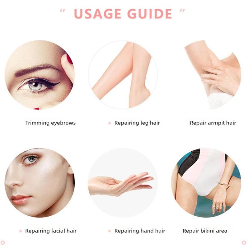 Product Introduction of Electric Eyebrow Trimmer Ladies Automatic Eyebrow Shaving Instrument Beauty Trimmer Tool Rechargeable Shaving Instrument 26