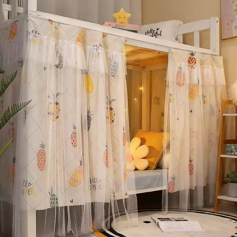 Product Introduction of YanYangTian Bunk bed Gauze curtain Bed curtain mosquito net tent bedroom Student bed Blocking privacy blackout window 1