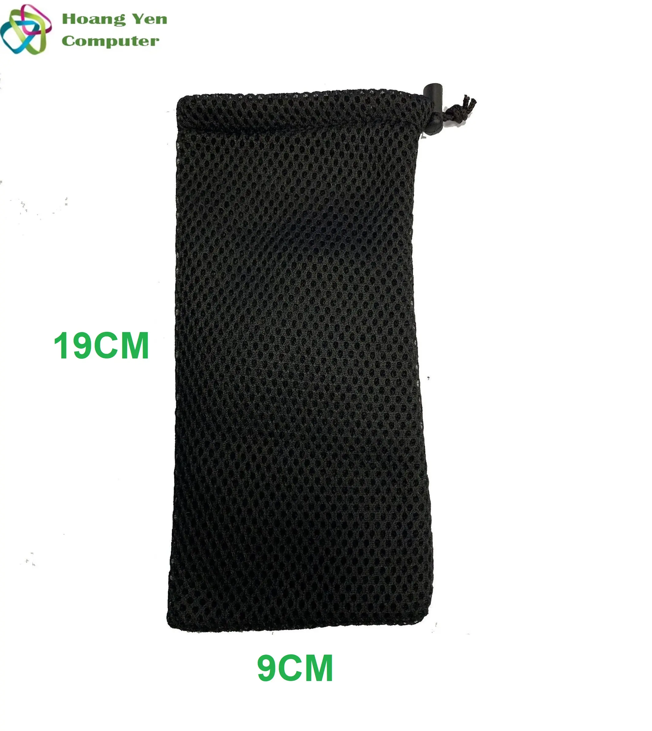 [ĐEN] Túi Đựng Pin Dự Phòng 20000mAh, 30000mAh Tai Nghe, Cáp Sạc - Kích Thước 9cm x 19cm - Hoàng Yến Computer