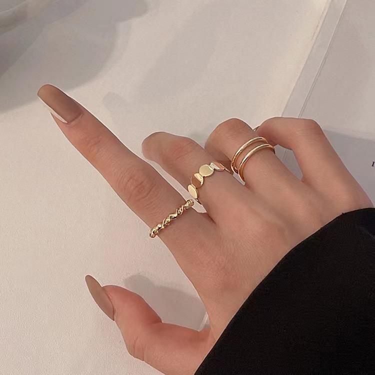C20 Cincin Wanita 3pcs Set Fashion Korea - Shop | Tokopedia