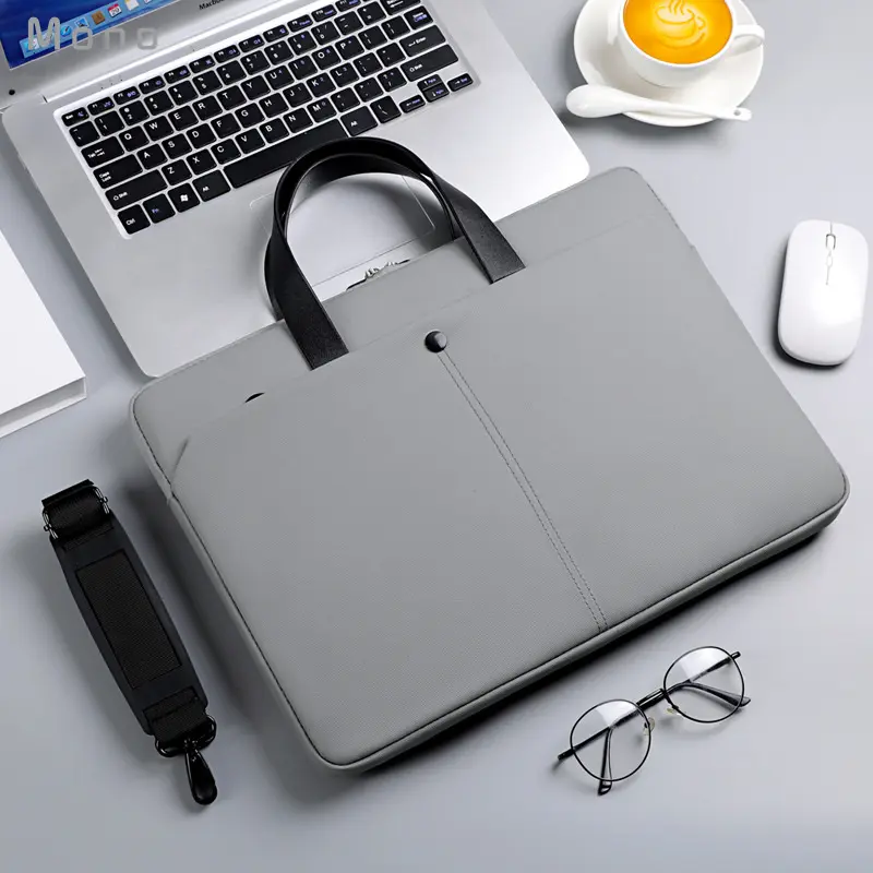 Korean Computer Bag 2025 Laptop Handbag Water-resistant Lightweight Film Computer High-end Handbag Ins Fashion Simple