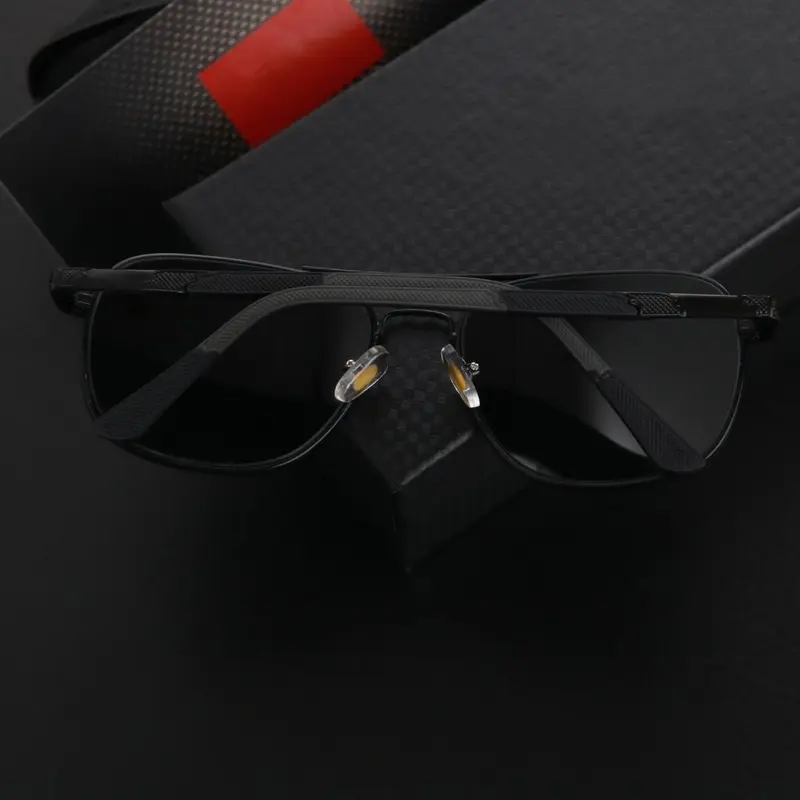 【Free Dompet&Lap】-【6103】Kacamata Hitam Original Fashion Pria, Lensa Kaca Asli Kacamata Cocok untuk Segala Bentuk Wajah Anti Sinar UV400 Protection Kaca mata Cowok Cewek Eyewear 6
