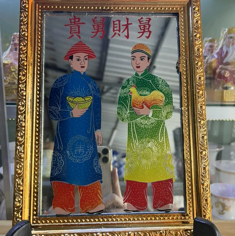 TRANH THỜ CẬU TÀI CẬU QUÝ 21x28cm