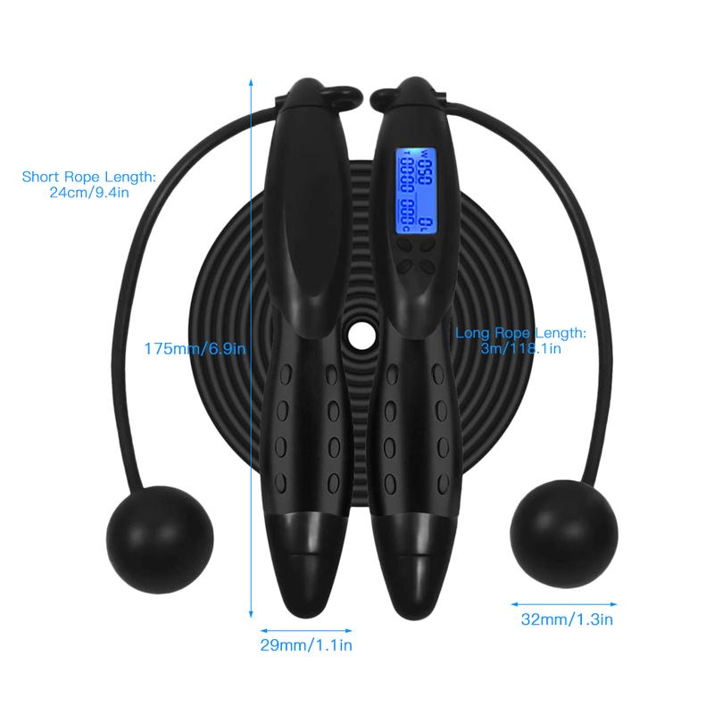 Product Introduction of 3M Wireless Jump Ropes with Electronic Counting Skip Rope Gym Home Lose Calorie Fitness Equipment Cordless Digital Jump Rope 0