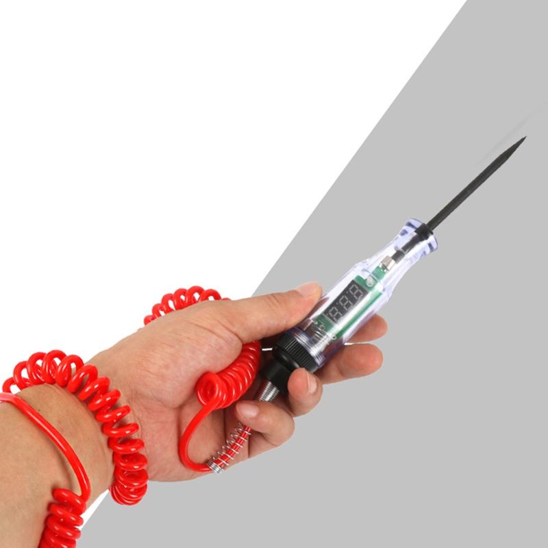 Product Introduction of Convenient Auto Circuit Tester Test Light with Portable PU Extended Wire Perfect for Truck Electrical Troubleshooting 45