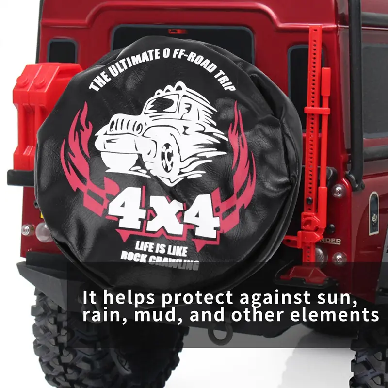 Spare Tires Cover for 1/10 Rc Crawler Traxxas Trx-4 Axial Scx10