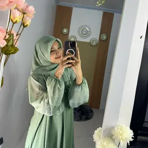 Gamis Akusara Crinkle mix Ceruty free hijab busu,wudhu frendly
