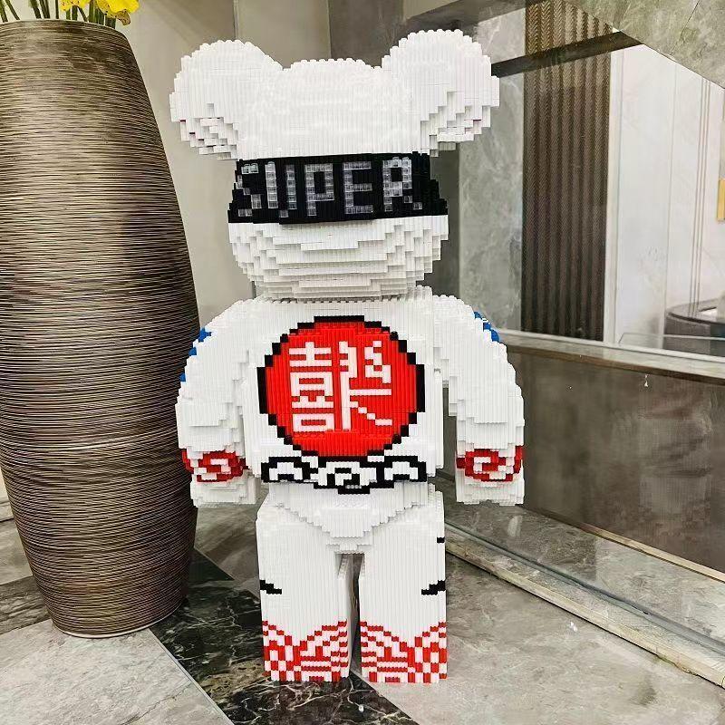 Product Introduction of Khối Xây Dựng, Tương Thích Với Lego, Dòng Ngoại cỡ 55, Gấu Bạo Lực Đồ Trang Trí, Đồ Chơi Lắp Ráp Ba Chiều Thích Hợp Cho Bé Trai Và Bé Gái, Quà Tặng Trẻ Em, Giảm Giá 9