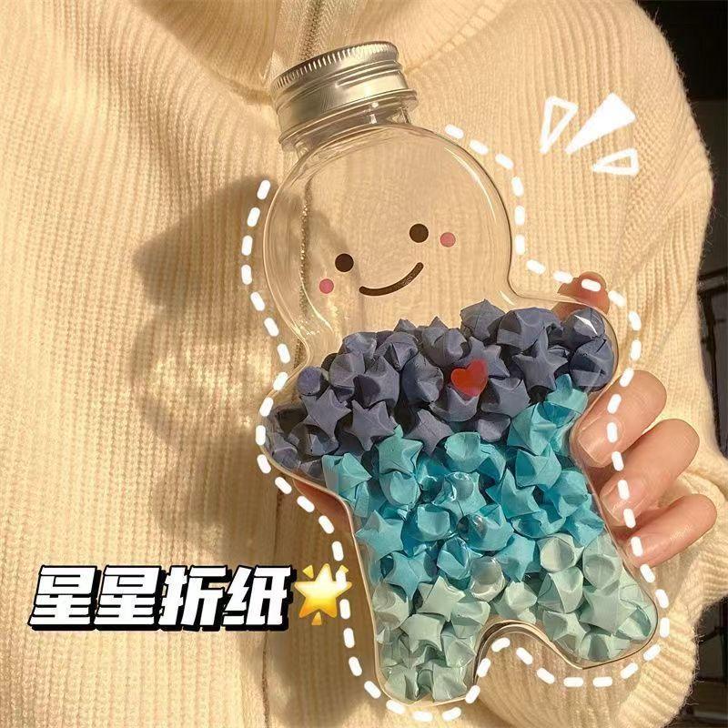 Ngôi sao may mắn Origami, XINGX, hình ngôi sao năm cánh, được làm bằng giấy, thích hợp cho trẻ mẫu giáo, Thủ Công tự làm, gấp giấy đặc biệt, Ngôi sao ước nguyện đầy màu sắc Đồ Chơi Toy 8