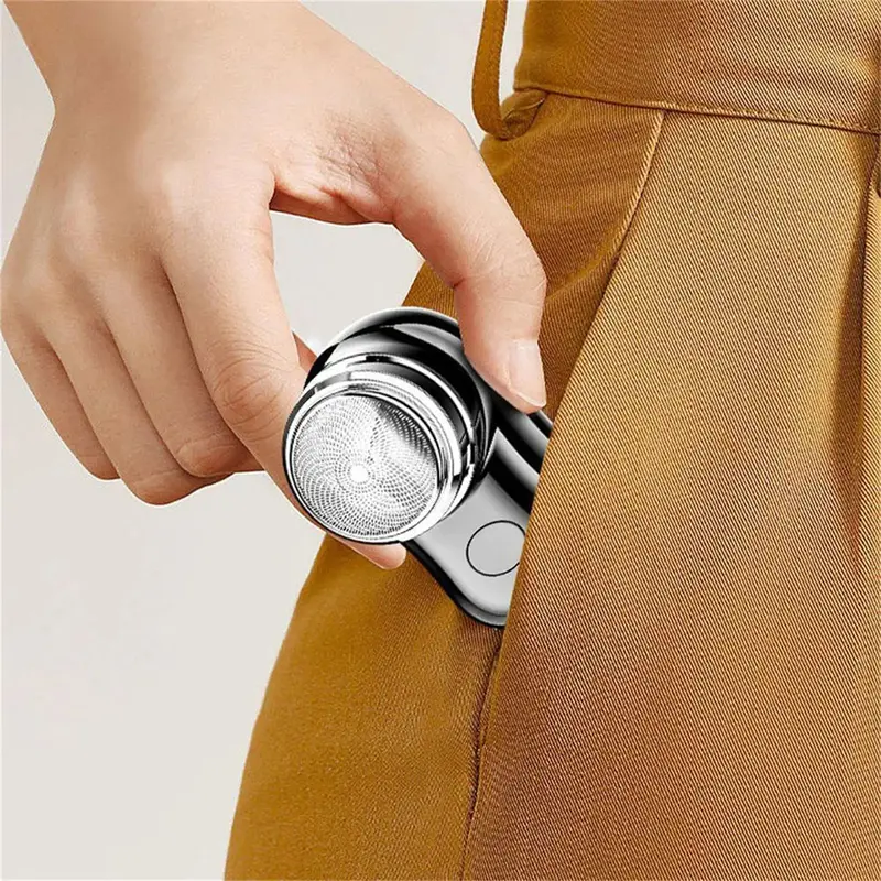 Máy Cạo Râu Điện Mini, Dành Cho Nam Giới, Cầm Tay, Có Thể Sạc Lại, Không Thấm Nước, Máy Tỉa Râu, Thích Hợp Đi Du Lịch, Quà Tặng Ngày Lễ Tình Nhân 8
