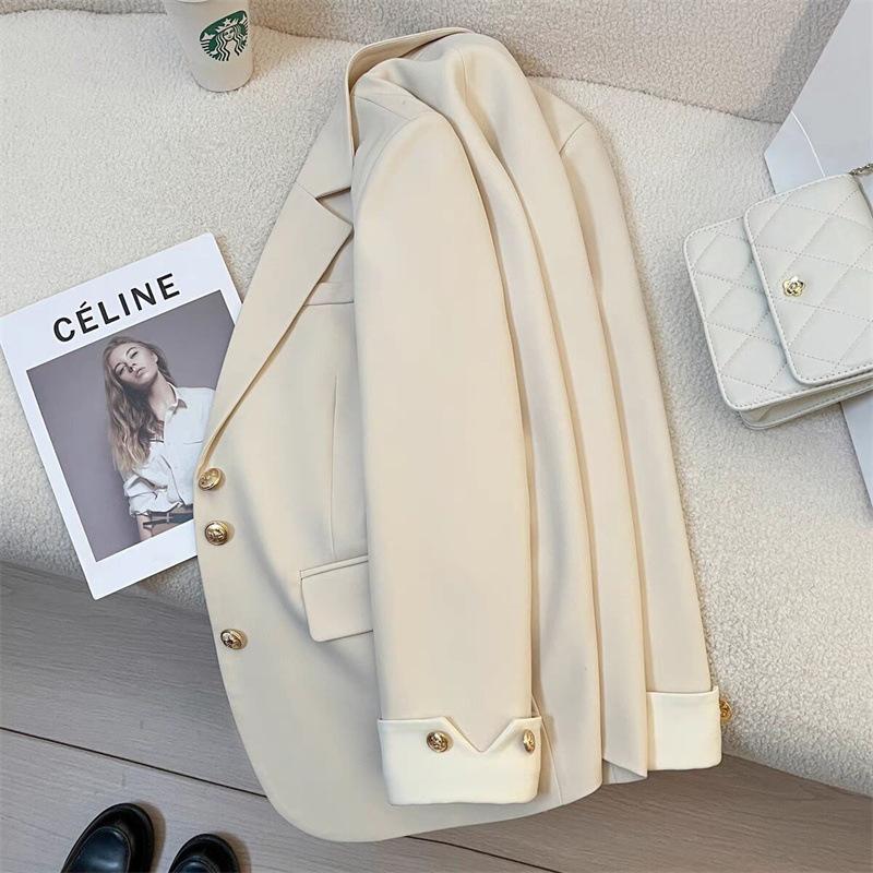 Women Áo Khoác Vest Trắng, Dành Cho Nữ, Hàng Mới Về Mùa Xuân 2024, Phong Cách Thường Ngày Thanh Lịch Và Xã Hội, Cao Cấp Và Tuyệt Vời, Phổ Biến Năm Nay Lưng Cao Top 3