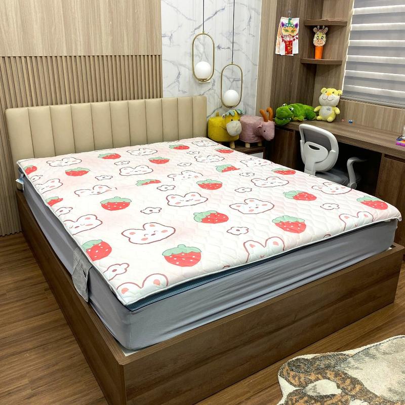 Thảm nệm cao cấp chất liệu lõi bông khử khuẩn,mặt vải satin sang trọng.đệm 4 mùa cao cấp. 7