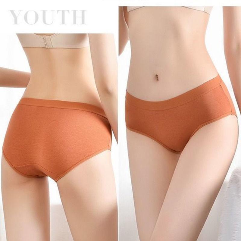 Đồ Lót Trơn Phong Cách Nhật Bản, Hàng Mới Về, Dành Cho Nữ, Không Có Đường Gân giữa Eo, Thoáng Khí, Quần Sịp Nữ, Thiết Kế Macaroon, Gợi Cảm, Quý Cô Trẻ Trung 2