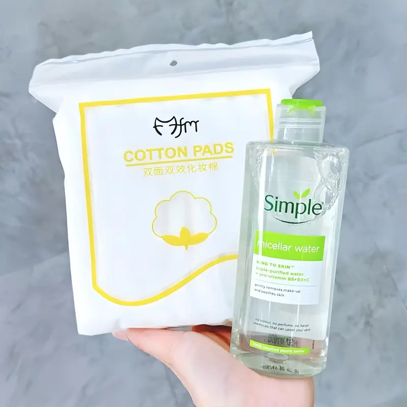 Nước Tẩy Trang Simple Micellar 200ml Tặng Bông Tẩy Trang - Dành Cho Da Dầu Mụn, Da Nhạy Cảm Trang Điểm 0
