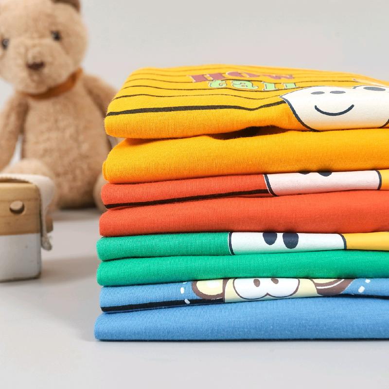 Stripi Series Setelan Tangan Pendek (3302) Fashion lucu kaosanak salur 1