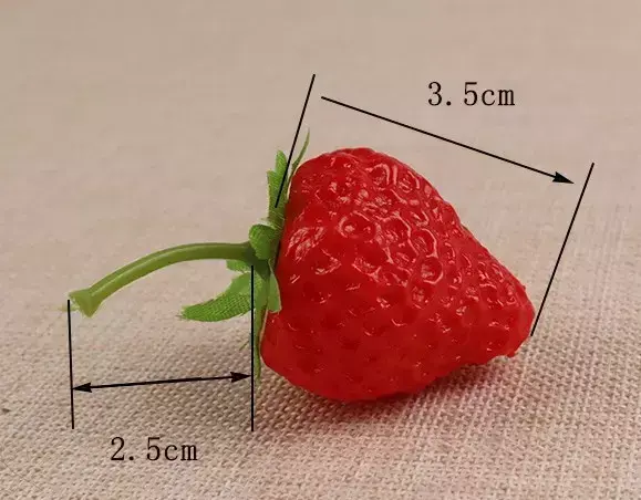 Props Properti Foto Produk Artificial Buah - Strawberry Palsu Pixmix 3