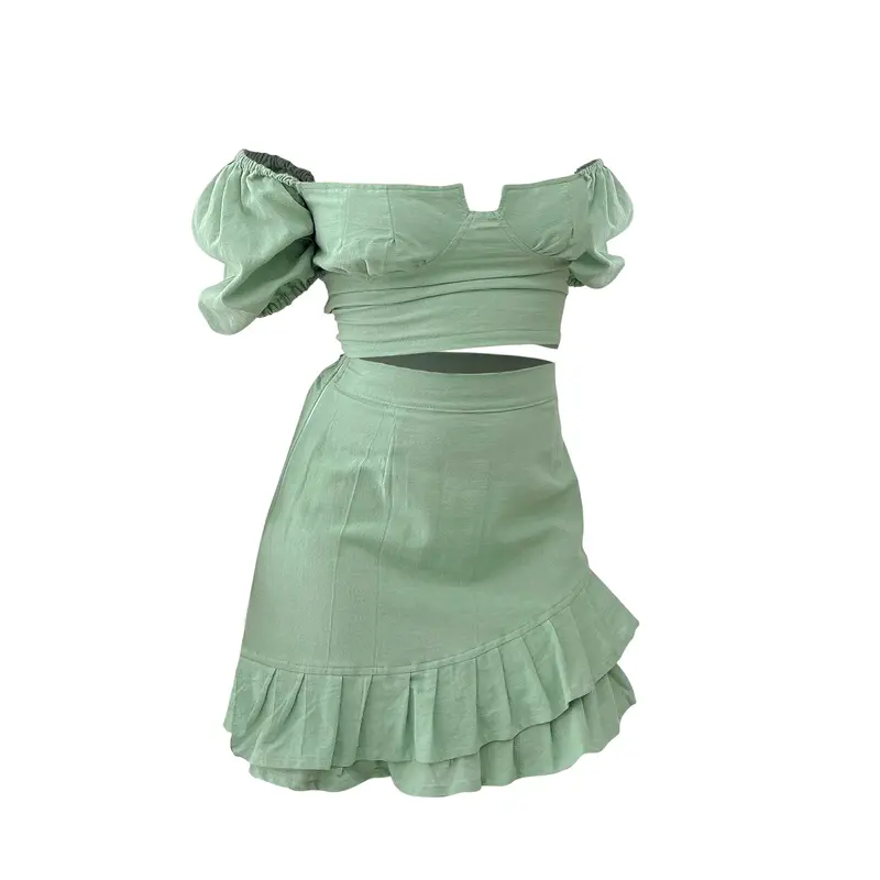 [GURLBUCKET] Canzy Set / Top / Skirt / Atasan / Rok / Oneset Linen “Pakaian Wanita” 4