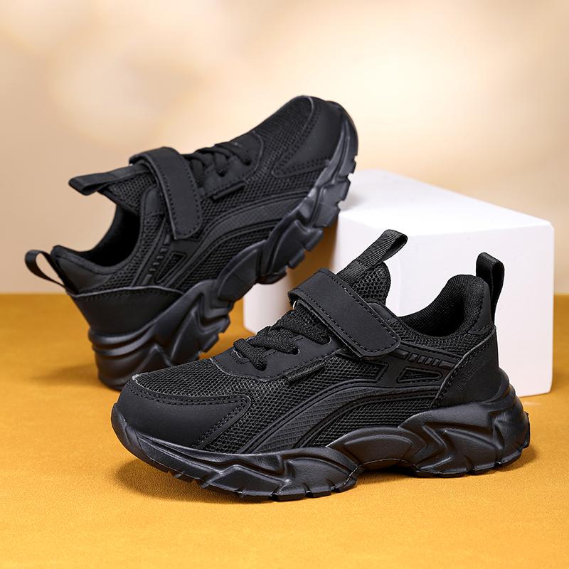 Product Introduction of Boy Shoes 2024 Spring and Summer New Children's Dad Shoes Breathable Mesh White Shoes Student University Style Sneaker 10