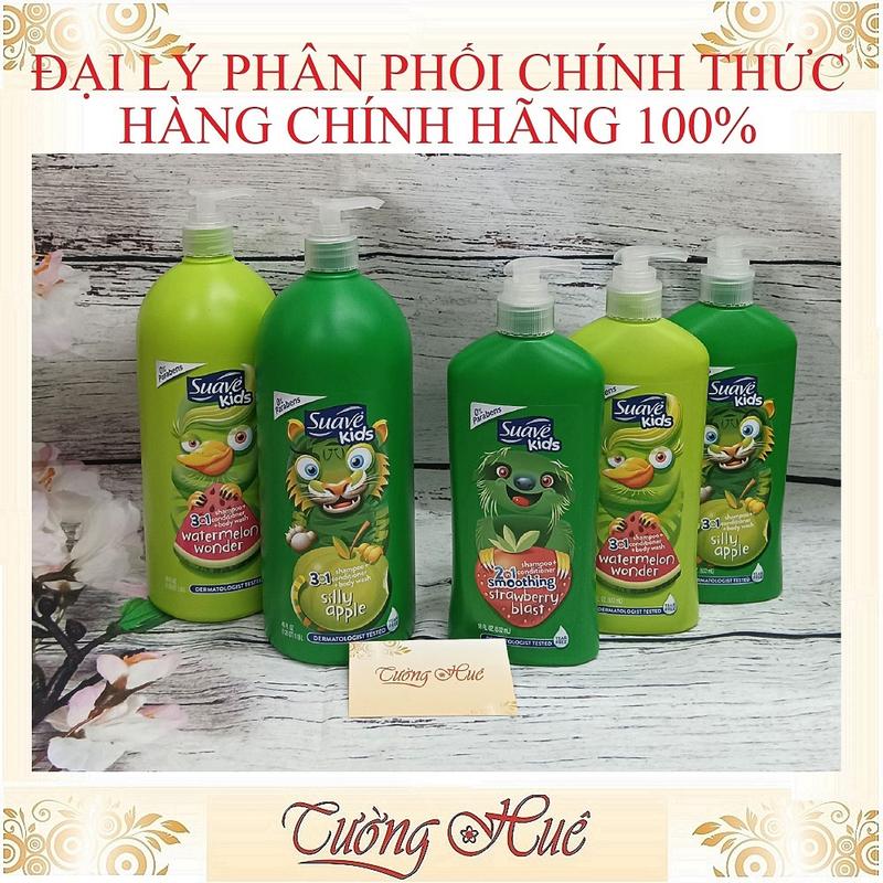  Sữa Tắm Gội Xả Cho Bé Suave Kids 3in1  Nhiều Mùi Lựa Chọn  