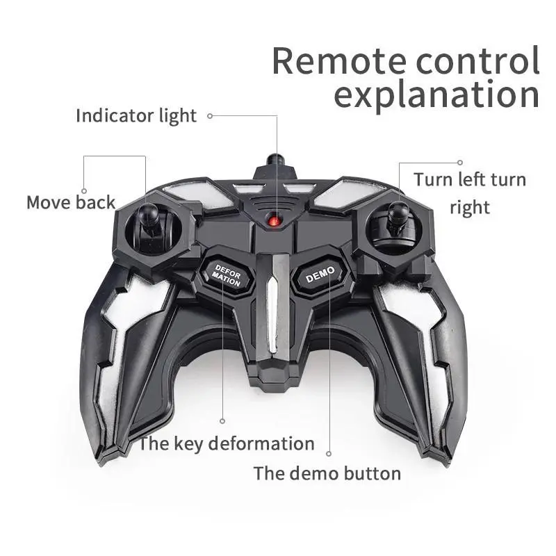 [Duffy toys](COD) Mobil Remote Control Robot Besar / Rc Transformer 1 : 18 Mobil Mainan Remot Control Jadi Robot Rechargeable Mainan Anak Jadi Robot Cas / Rc Mobil Robot Transformer /Robot Mainan Anak Laki laki 5