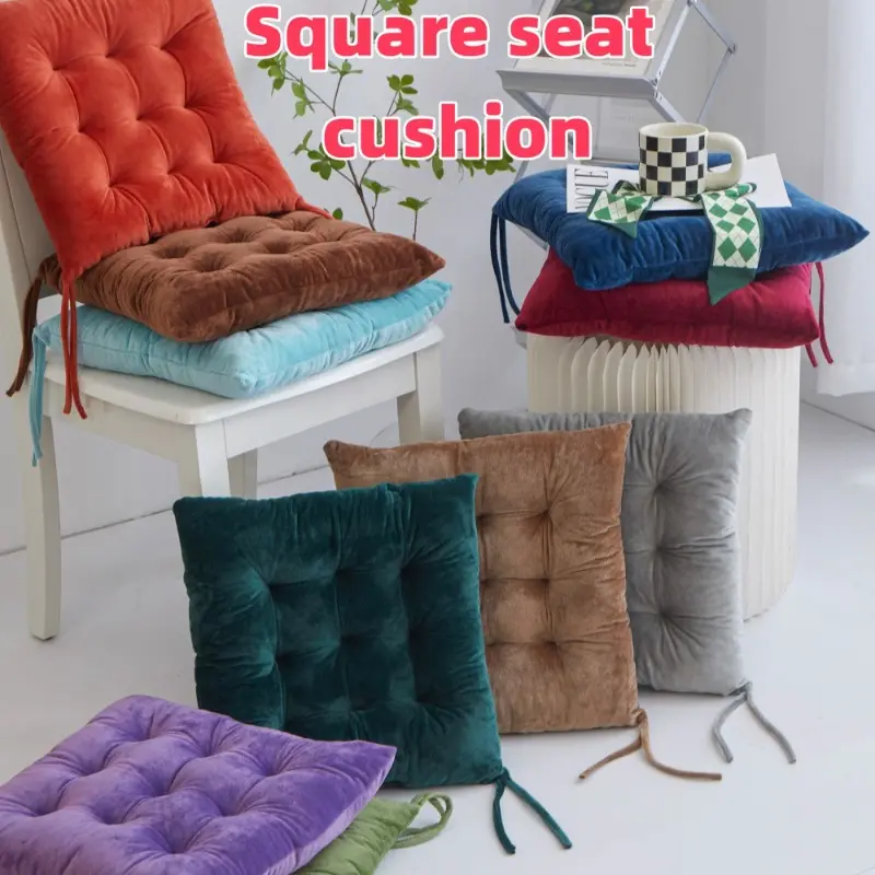 Square seat cushion  ﻿ Soft and breathable seat cushion  Cushion pillow  Suitable for offices and homes seat  cushion  chair
