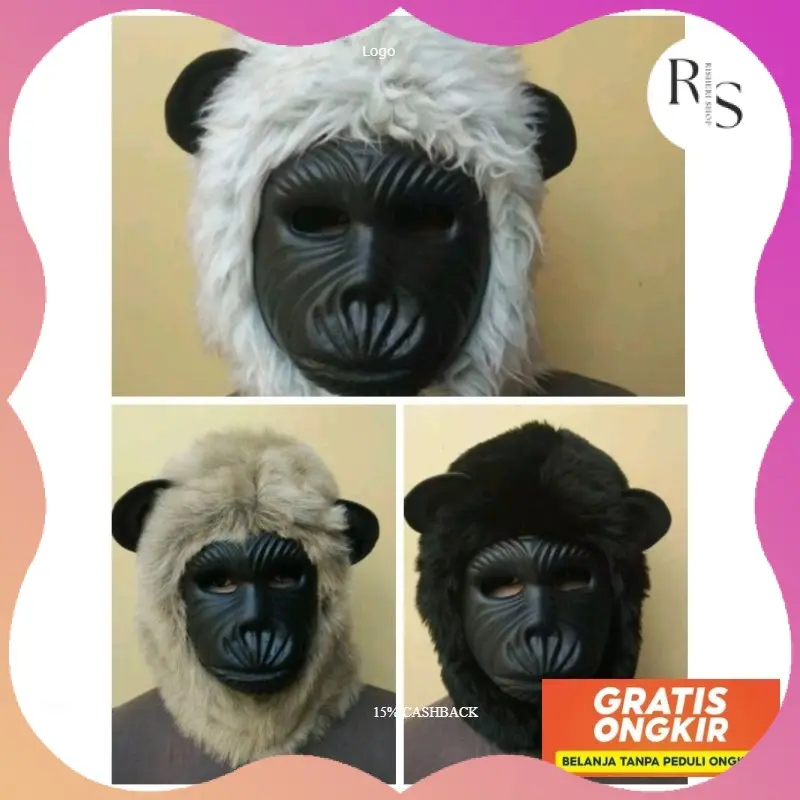 [STOK BARU] topeng monyet anak dan dewasa COD Mainan Anak