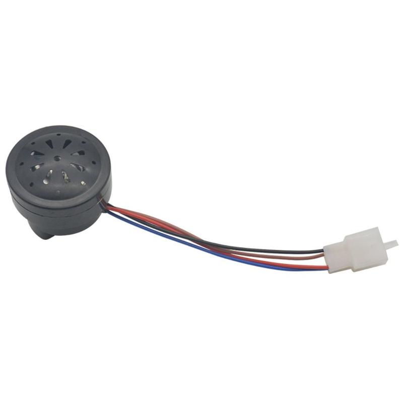 Product Introduction of High Quality 48V 60V Electric Car Horn Plastic Black Tricycle Horn 2in1 with LED Reversing Voice Horn Electric Bike Accessories 17