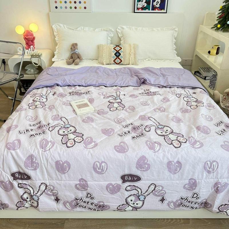  Chăn hè cotton ĐŨI bông xơ Đậu nành thoáng khí mềm mịn 