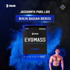 EVOMASS 912 GRAM (2LBS) COKLAT HAZELNUT VANILLA STRAWBERRY EVO MASS EVOMAS MAS EVOMESS MESS EVOLENE 912GR