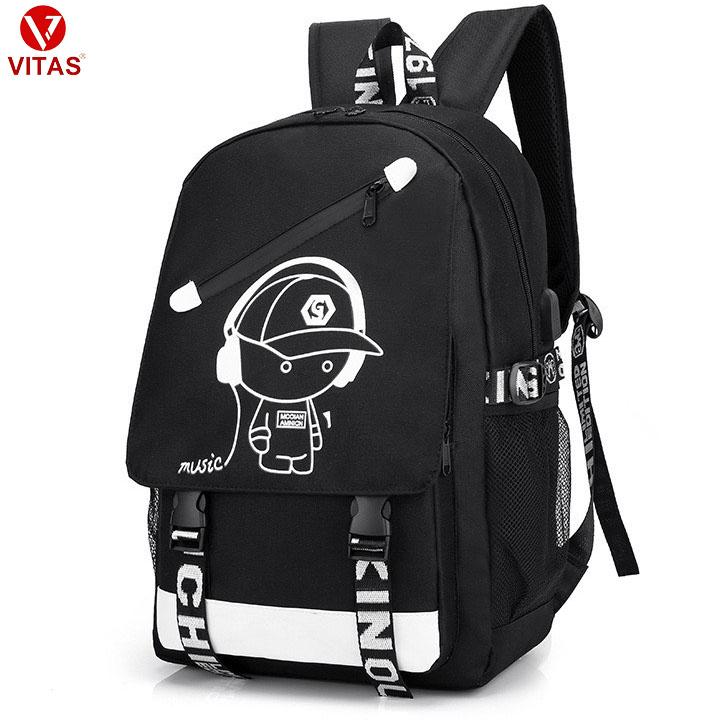 Ba lô nam nữ đi học thời trang phong cách SPRTRIP S0300 Đeo Vai Backpack Da Unisex ba lô