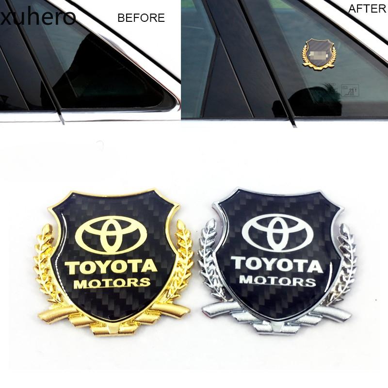 1 x Metal Carbon Fiber TOYOTA Motors Logo Car Emblem Sticker - TikTok ...