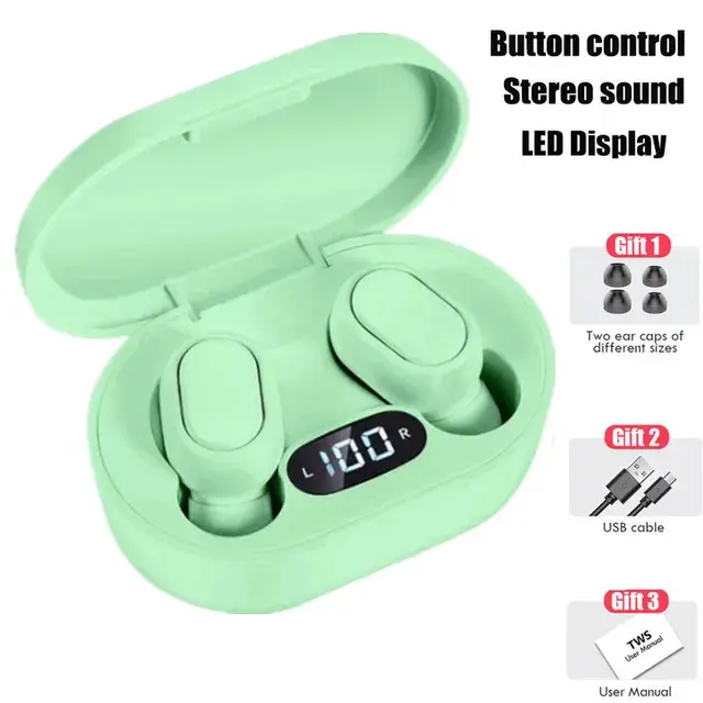 Tai Nghe Bluetooth E7S Cute Mini Pin 7 Tiếng, Nghe Nhạc Bass Hay, Phù Hợp Mấy Bạn Lổ Tay Nhỏ. 8